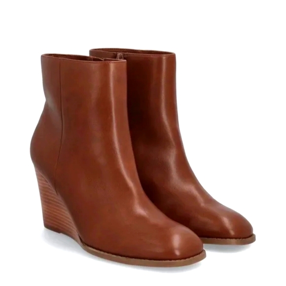 DOLCE VITA Rupart Square Toe Brown Wedge Bootie Size 10 - Picture 1 of 8